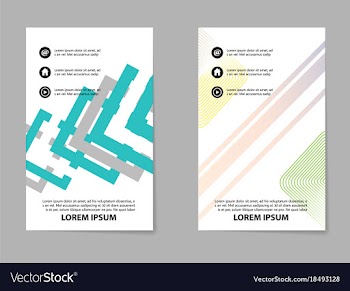 Business tri fold brochure design business vector image