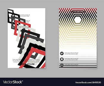 Business tri fold brochure design business vector image