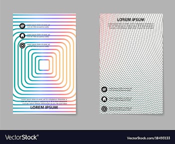 Business tri fold brochure design business vector image