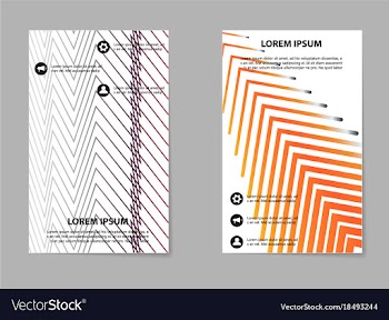 Business tri fold brochure design business vector image