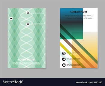 Business tri fold brochure design business vector image