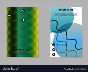 Business tri fold brochure design business vector image