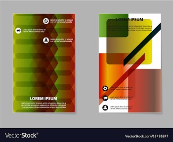 Business tri fold brochure design business vector image