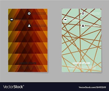 Business tri fold brochure design business vector image