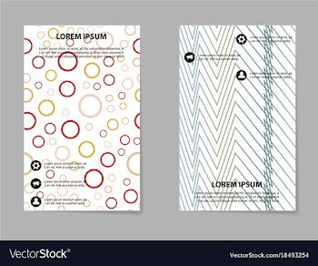 Business tri fold brochure design business vector image