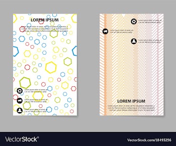Business tri fold brochure design business vector image