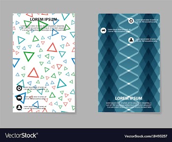 Business tri fold brochure design business vector image