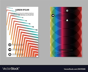 Business tri fold brochure design business vector image