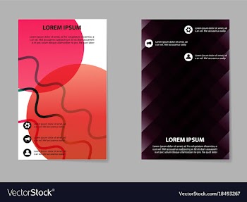 Business tri fold brochure design business vector image