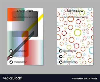 Business tri fold brochure design business vector image