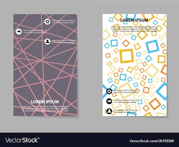 Business tri fold brochure design business vector image