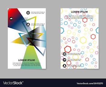 Business tri fold brochure design business vector image