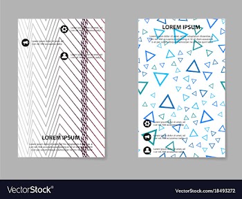 Business tri fold brochure design business vector image