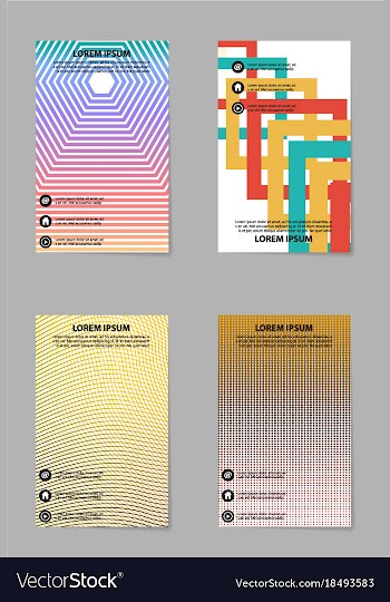 Business tri fold brochure design business vector image