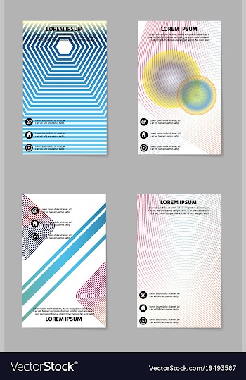 Business tri fold brochure design business vector image