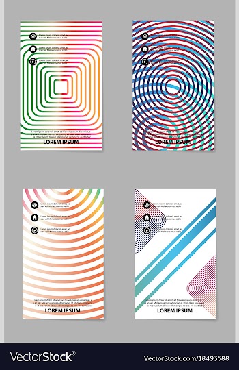 Business tri fold brochure design business vector image