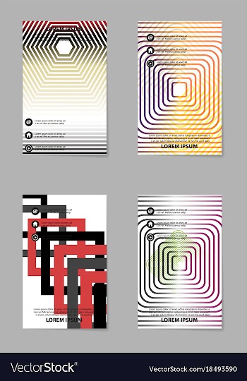 Business tri fold brochure design business vector image