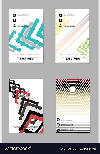 Business tri fold brochure design business vector image