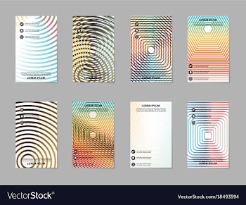 Business tri fold brochure design business vector image