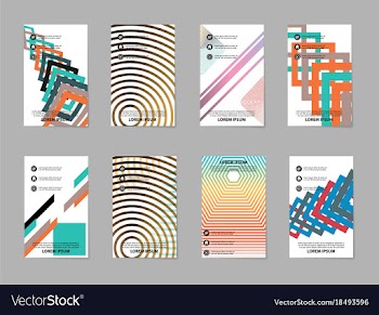Business tri fold brochure design business vector image