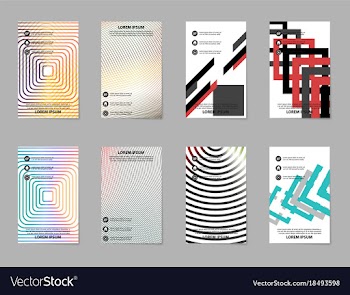 Business tri fold brochure design business vector image