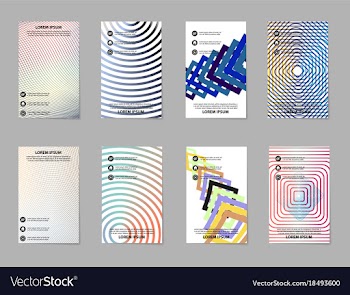 Business tri fold brochure design business vector image