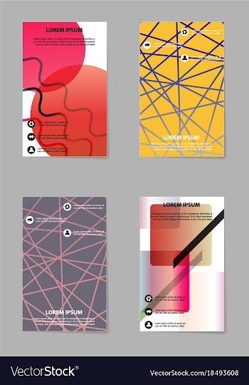 Business tri fold brochure design business vector image