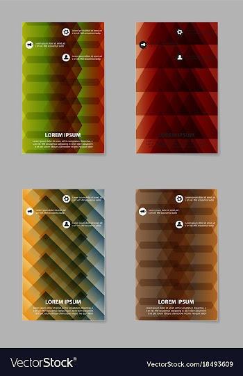 Business tri fold brochure design business vector image