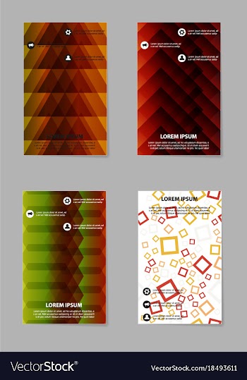 Business tri fold brochure design business vector image
