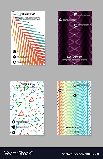 Business tri fold brochure design business vector image