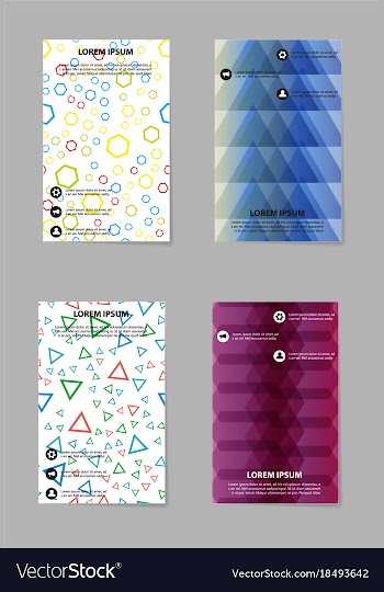 Business tri fold brochure design business vector image