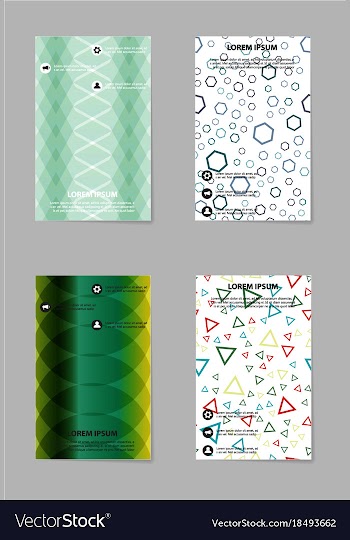 Business tri fold brochure design business vector image