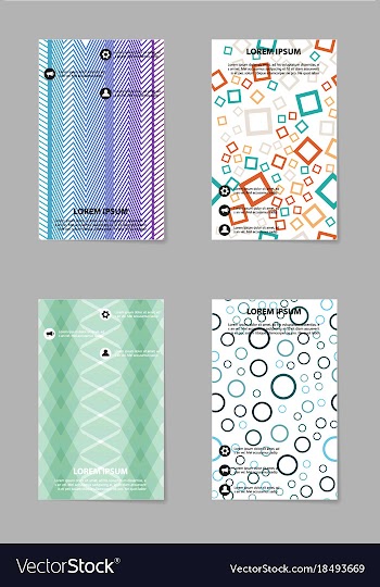 Business tri fold brochure design business vector image