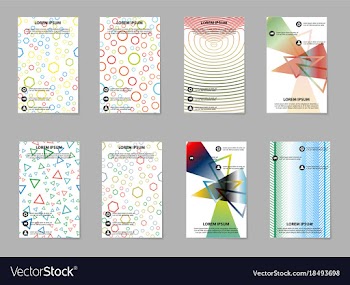 Business tri fold brochure design business vector image