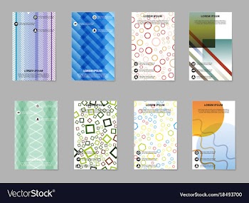 Business tri fold brochure design business vector image