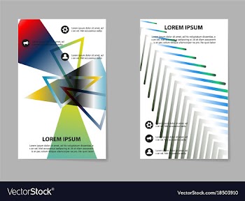 Business tri fold brochure design business vector image