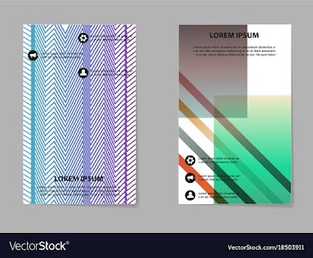Business tri fold brochure design business vector image