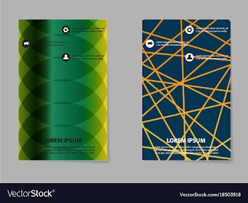 Business tri fold brochure design business vector image