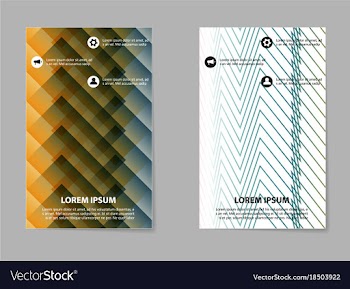 Business tri fold brochure design business vector image