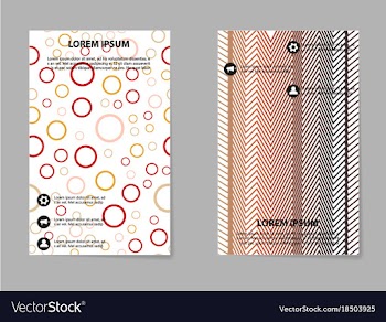 Business tri fold brochure design business vector image