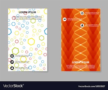 Business tri fold brochure design business vector image