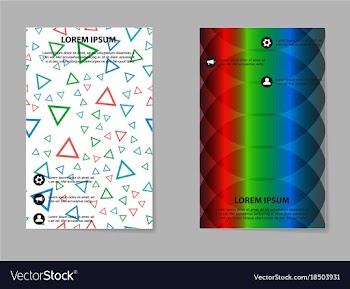 Business tri fold brochure design business vector image