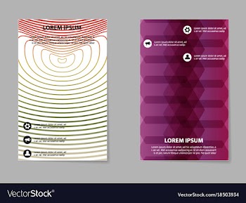Business tri fold brochure design business vector image