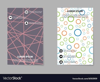 Business tri fold brochure design business vector image