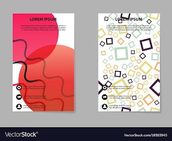 Business tri fold brochure design business vector image