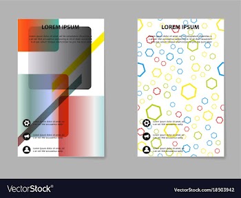 Business tri fold brochure design business vector image