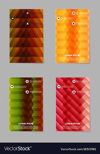 Business tri fold brochure design business vector image