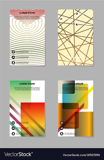 Business tri fold brochure design business vector image