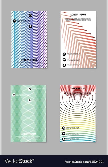 Business tri fold brochure design business vector image