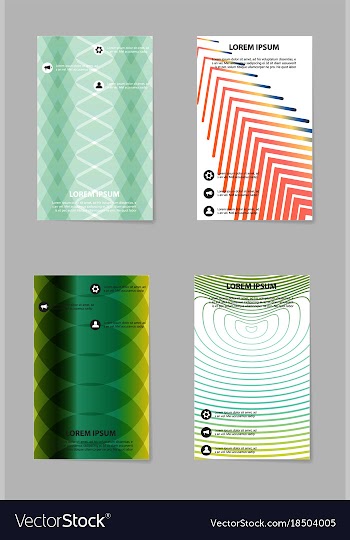 Business tri fold brochure design business vector image